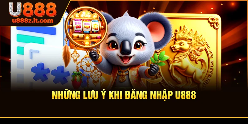 Những Lưu Ý Khi Đăng nhập U888